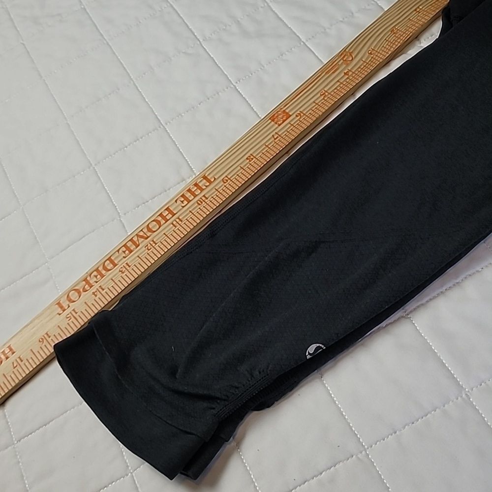 Lululemon Cropped Capri Leggings Size 4 Gray High Rise Stretch Yoga Athletic - Picture 7 of 8